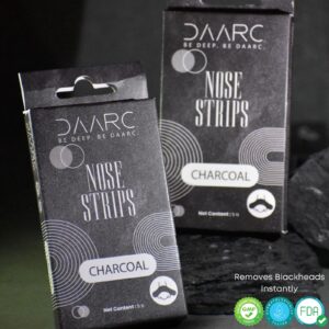 DAARC Charcoal Nose Strips for Blackhead Removal | FDA Approved | Dermatologist Tested | Pack of 5