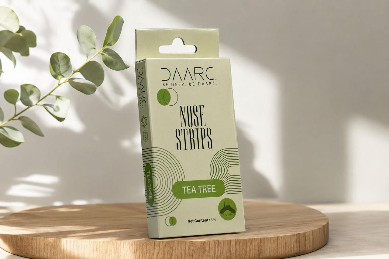 DAARC Tea Tree Nose Strips for Blackhead Removal | FDA Approved |